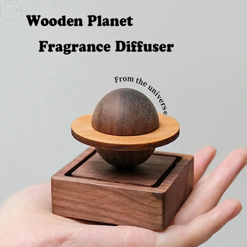 Home Fragrance Oil - Jupiter Shaped Wooden Aroma Diffuser No