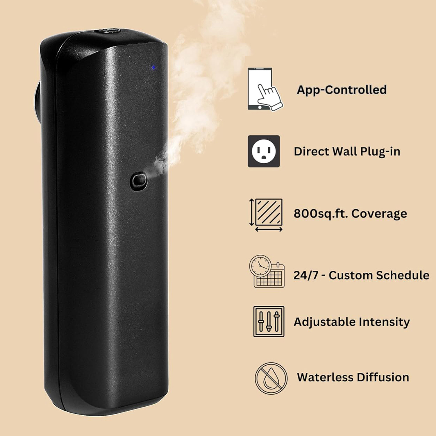 Home Fragrance Oud - Fragrance Diffuser Toilet Automatic Air Freshener