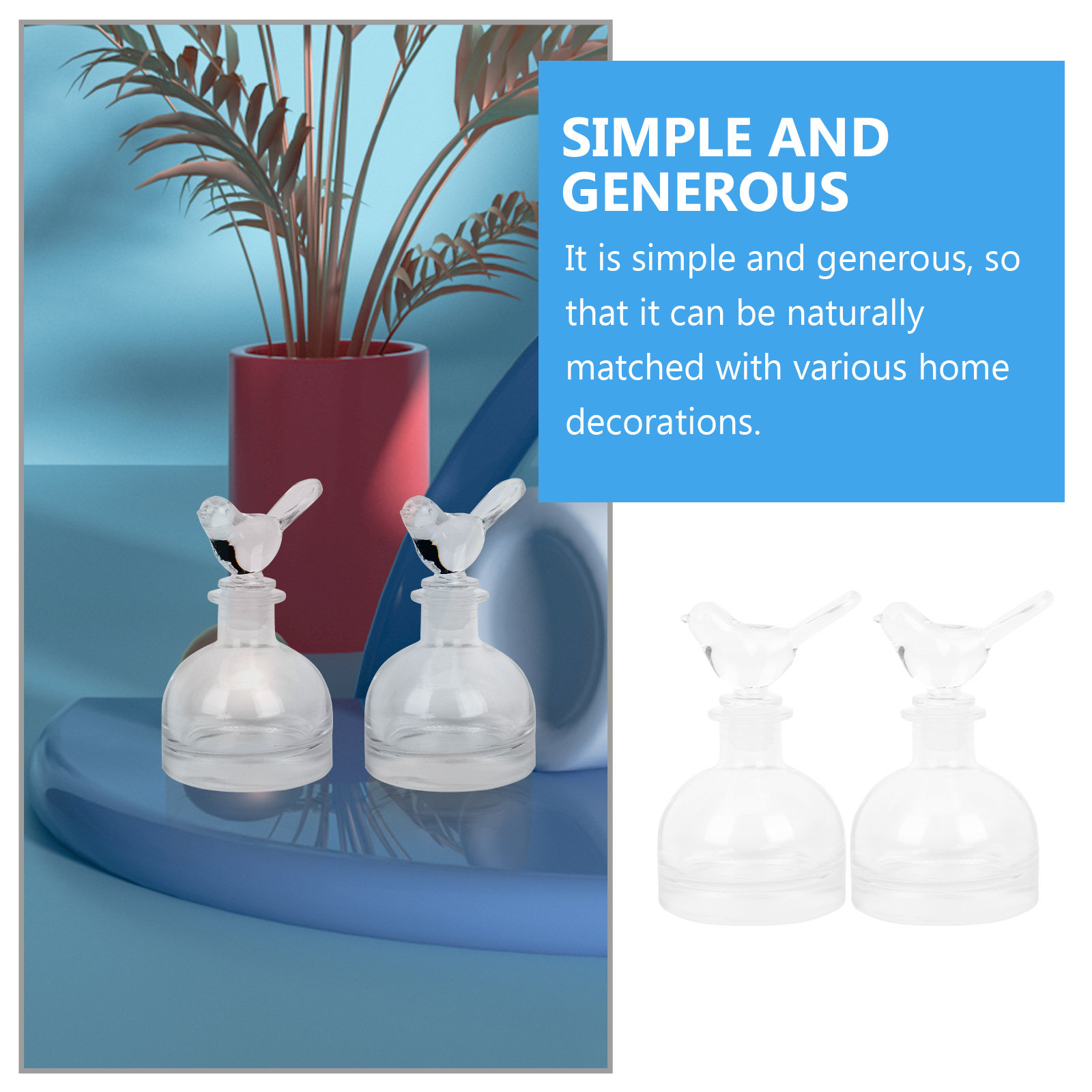 2Pcs Glass Perfume Bottles Cle - Home Fragrance Us avis et prix