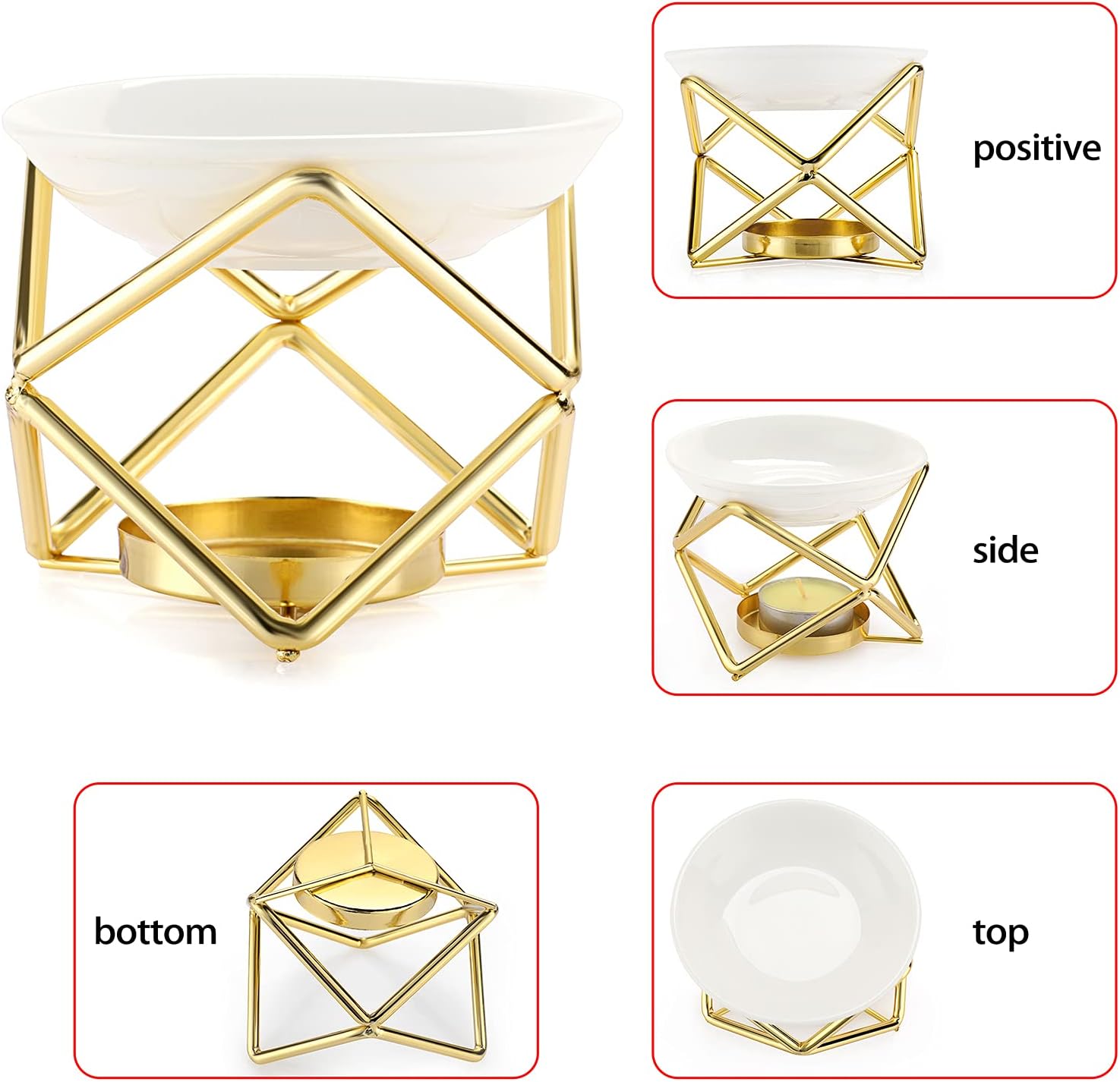 Euro Metal Oil Burner Wax Warm - Home Fragrance Us avis et prix