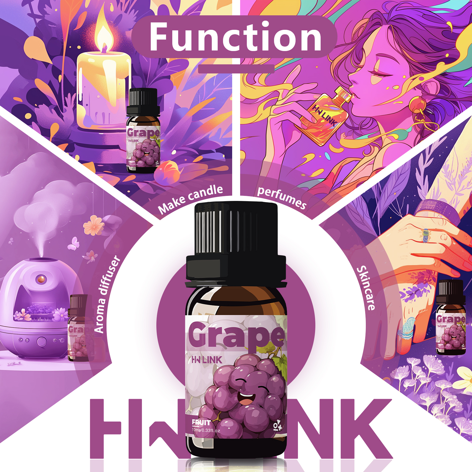 Grape Essential Oil 10ml Perfu - Home Fragrance Us avis et prix