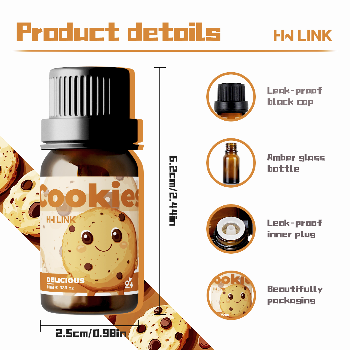 10ml Cookies Essential Oils Pe - Home Fragrance Oil avis et prix