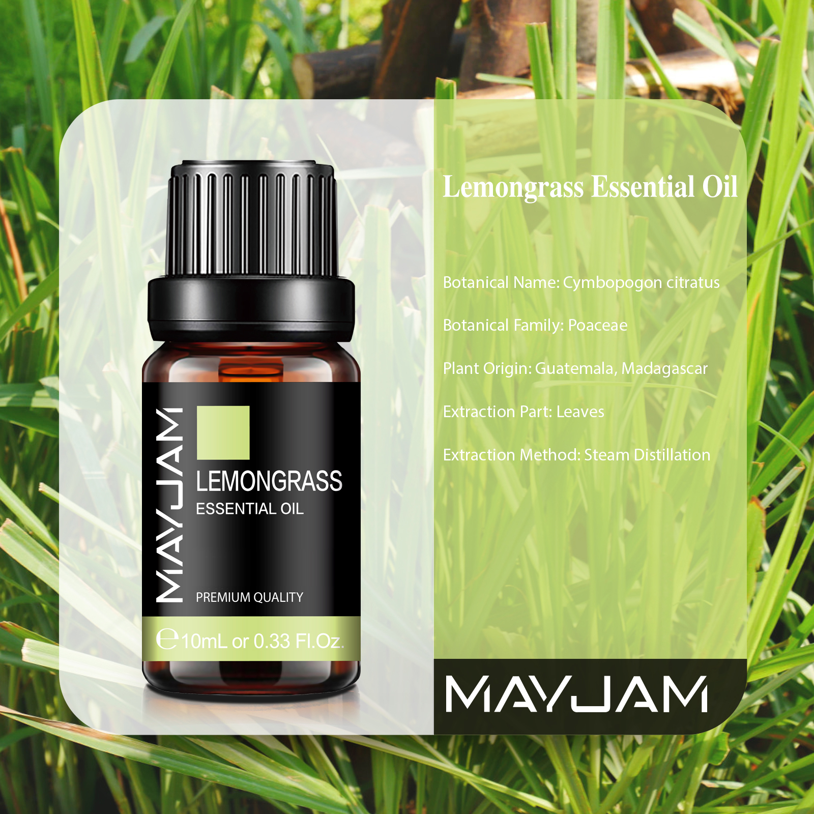 10ML Pure Natural Essential Oi - Home Fragrance Lemongrass avis et prix