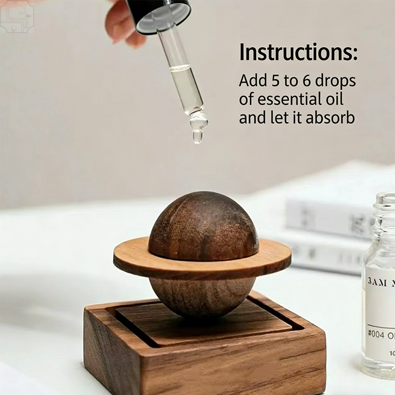 Jupiter Shaped Wooden Aroma Di - Home Fragrance Oil avis et prix