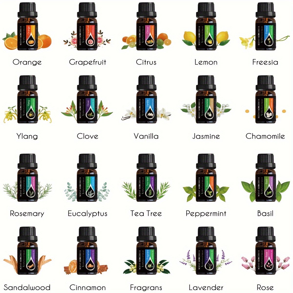 20pcs/set Essential Oil Set La - Home Fragrance Oil avis et prix