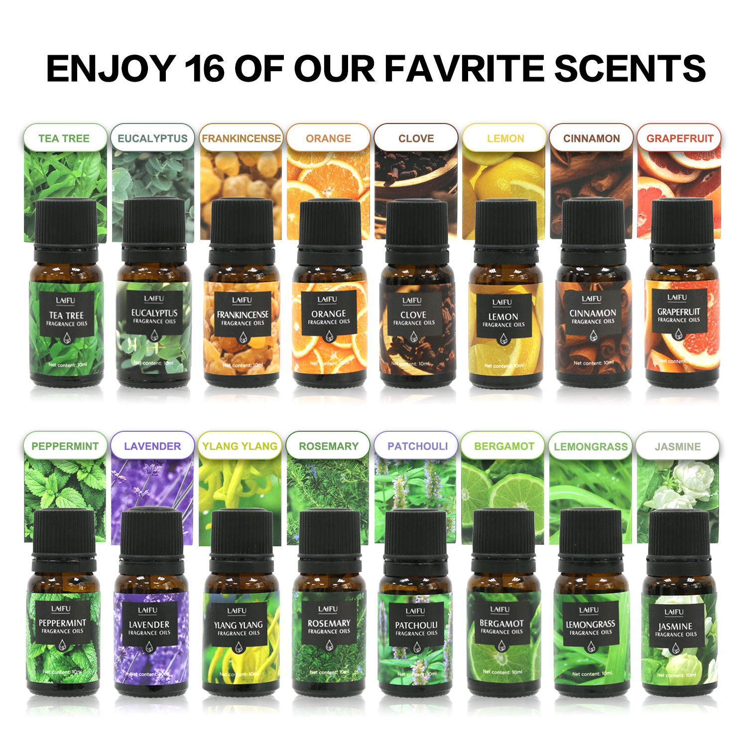 16x10ml Essential Oils Set for - Home Fragrance Oud avis et prix