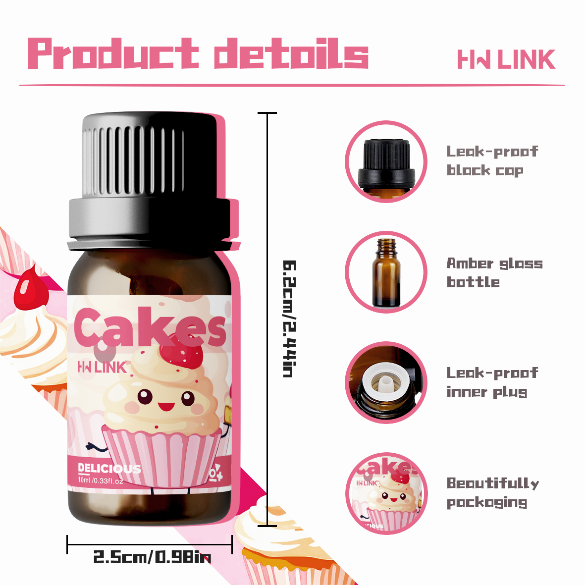 10ml Cakes Essential Oils Perf - Home Fragrance Oil avis et prix