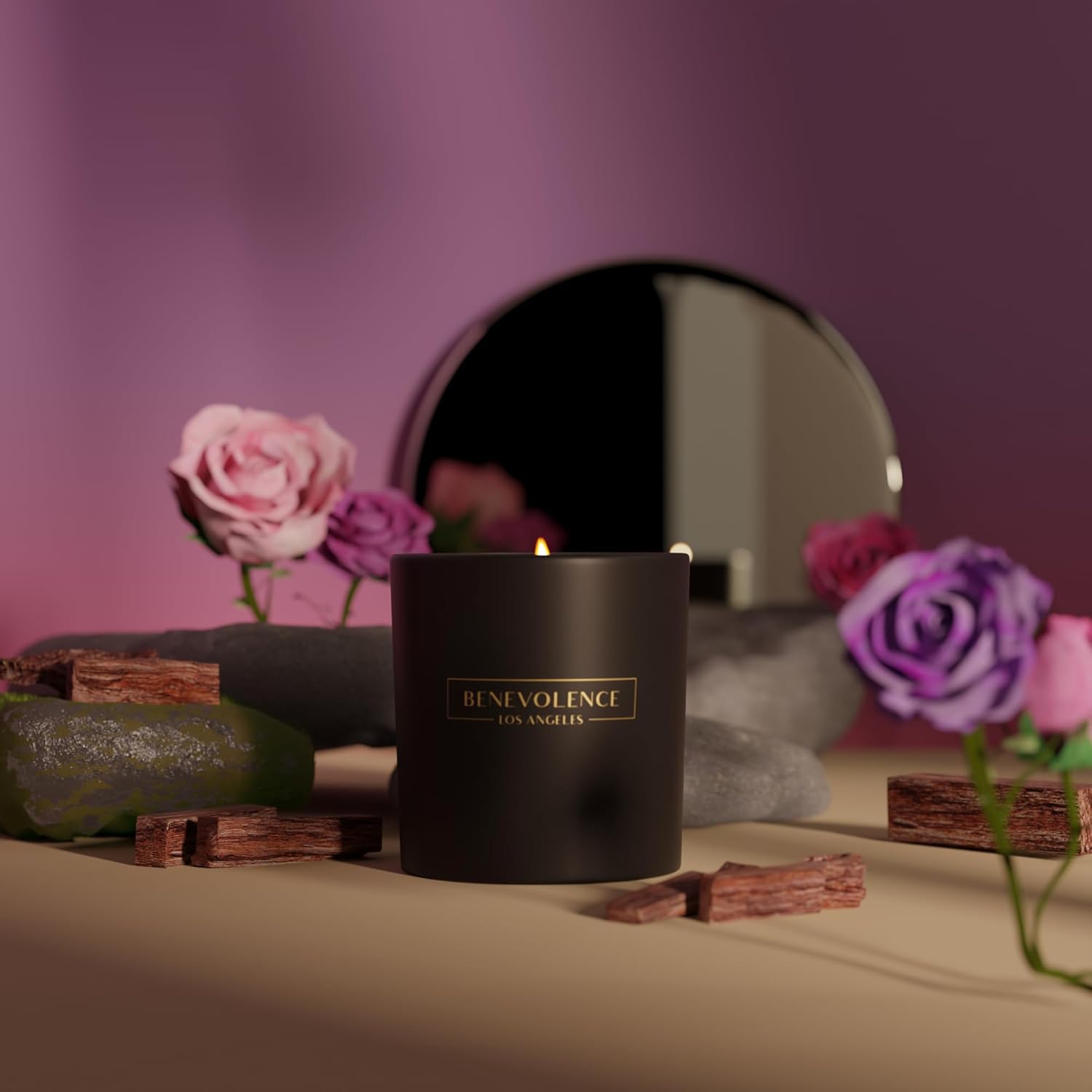 Clearance Candle Rose & Sandal - Home Fragrance Us avis et prix