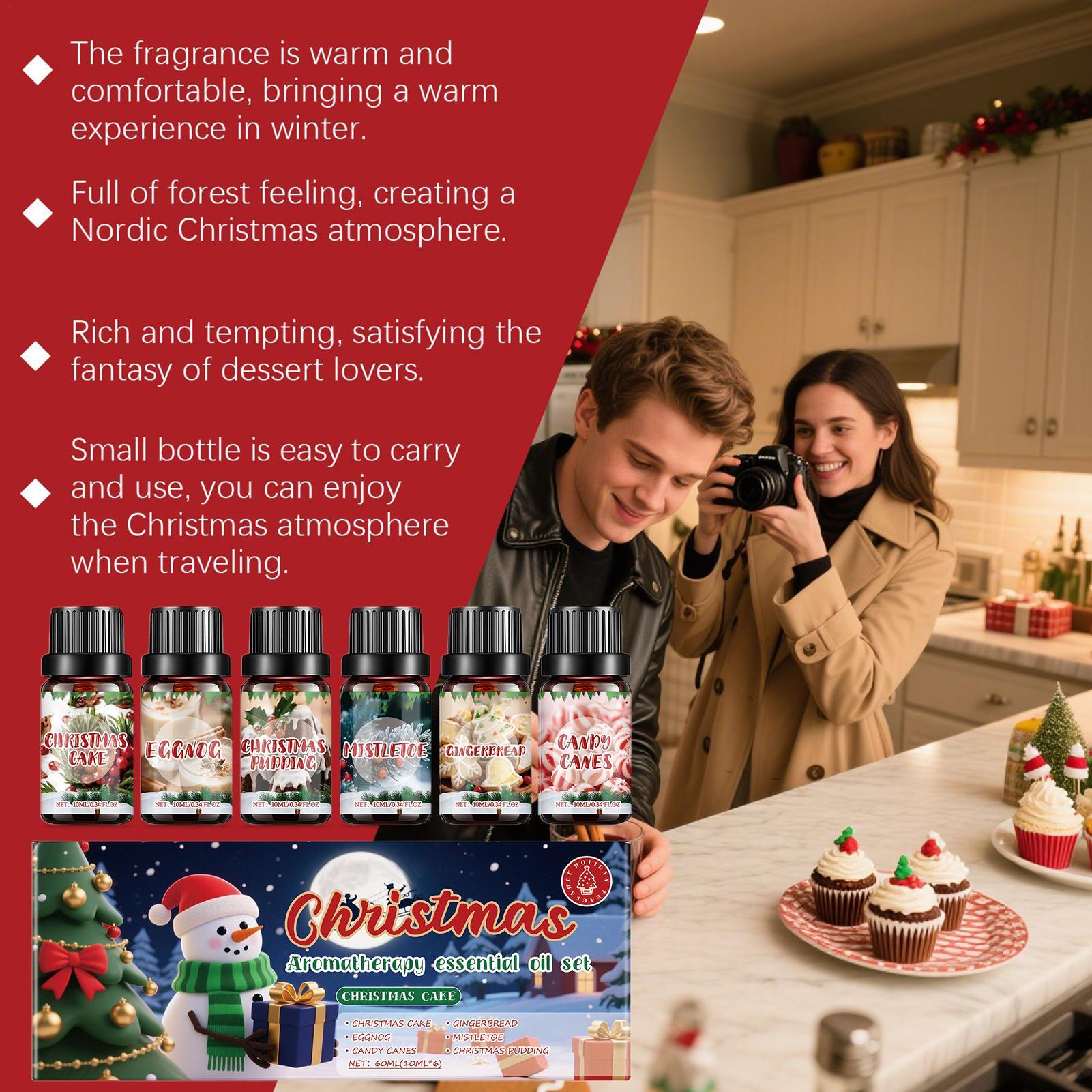 6 Pcs Christmas Fragrance Oils - Xmas Home Fragrance avis et prix