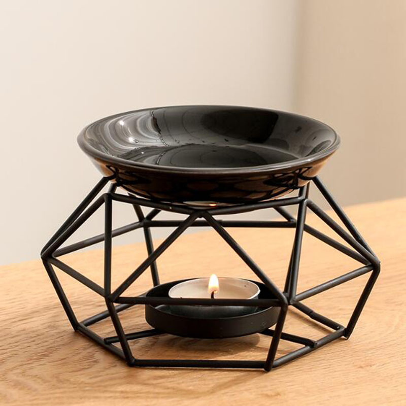 Ceramic Bowl Iron Rack Black C - Home Fragrance Oils For Oil Burners avis et prix