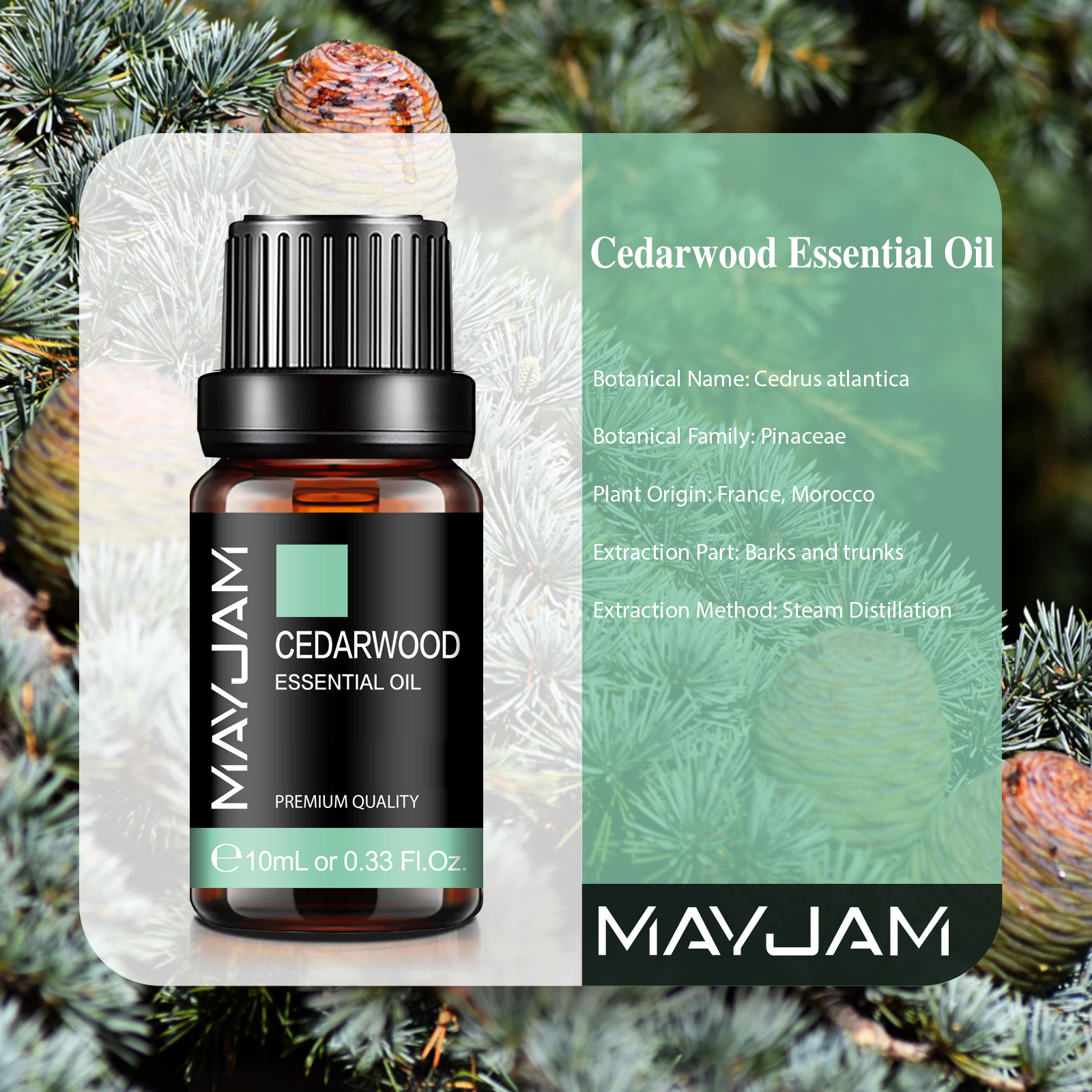 10ml Cedarwood Lemongrass Rose - Home Fragrance Lemongrass avis et prix