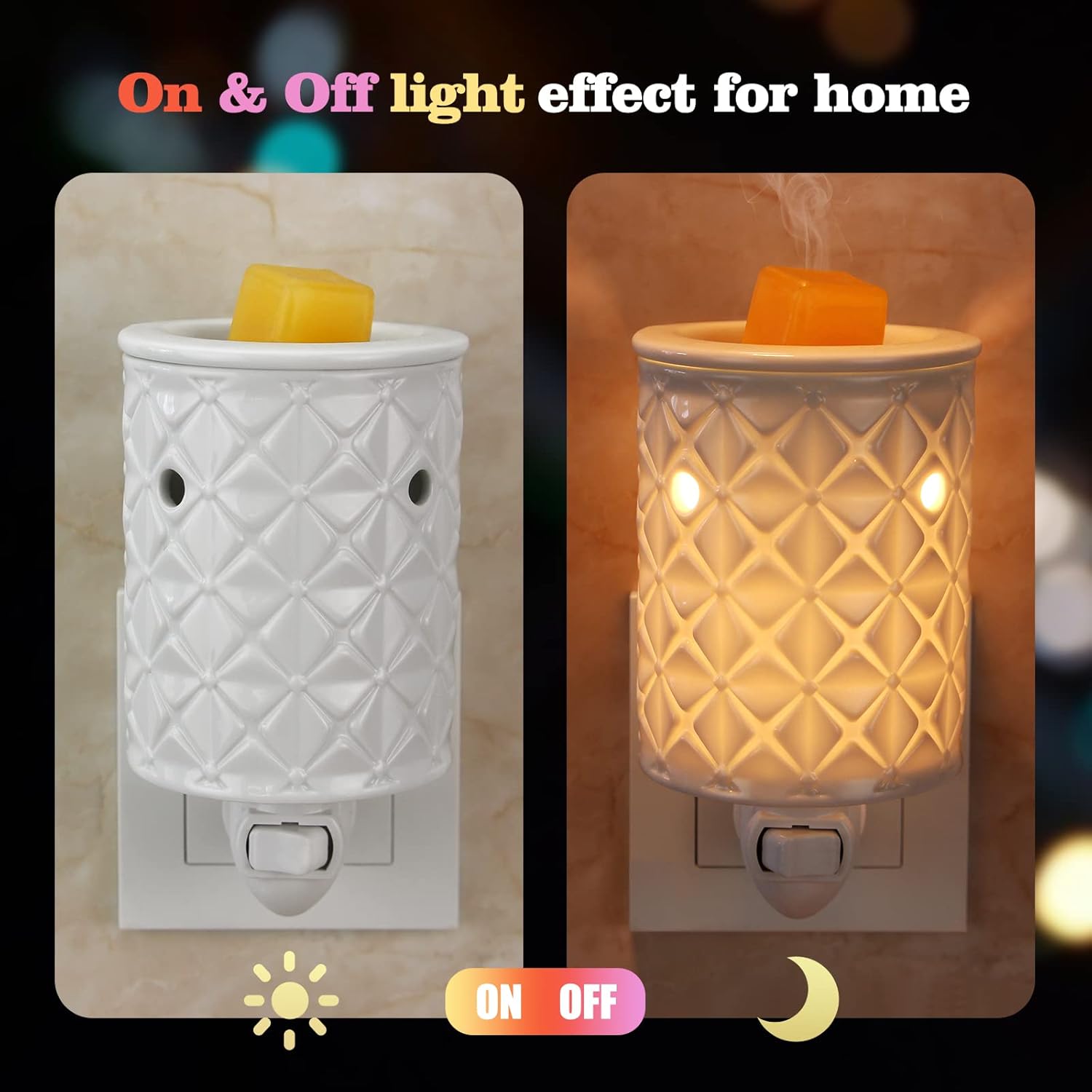 Plug in Wax Melt Warmer, Ceram - Home Fragrance Oils For Oil Burners avis et prix