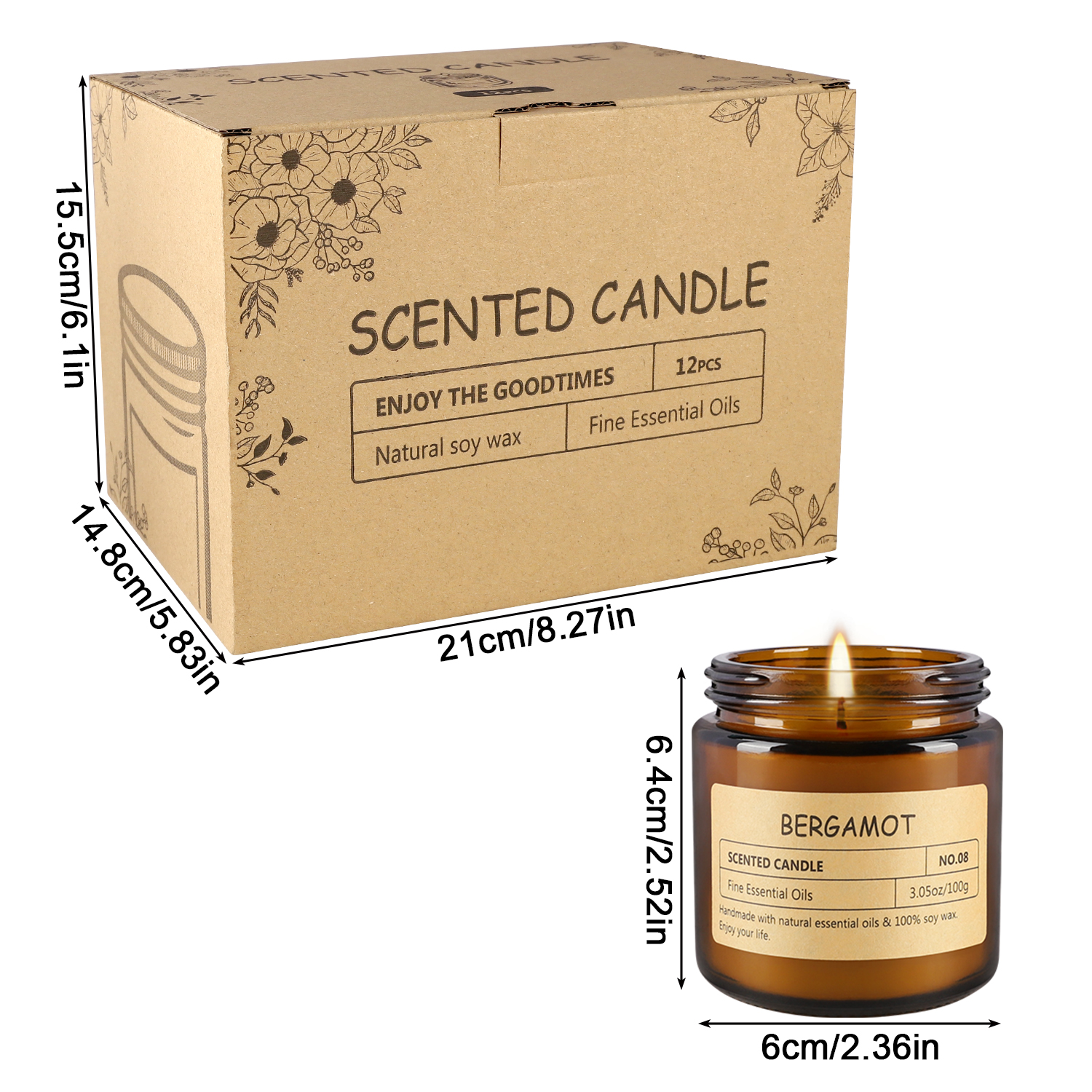 12 sachet scented candles with - Home Fragrance Us avis et prix