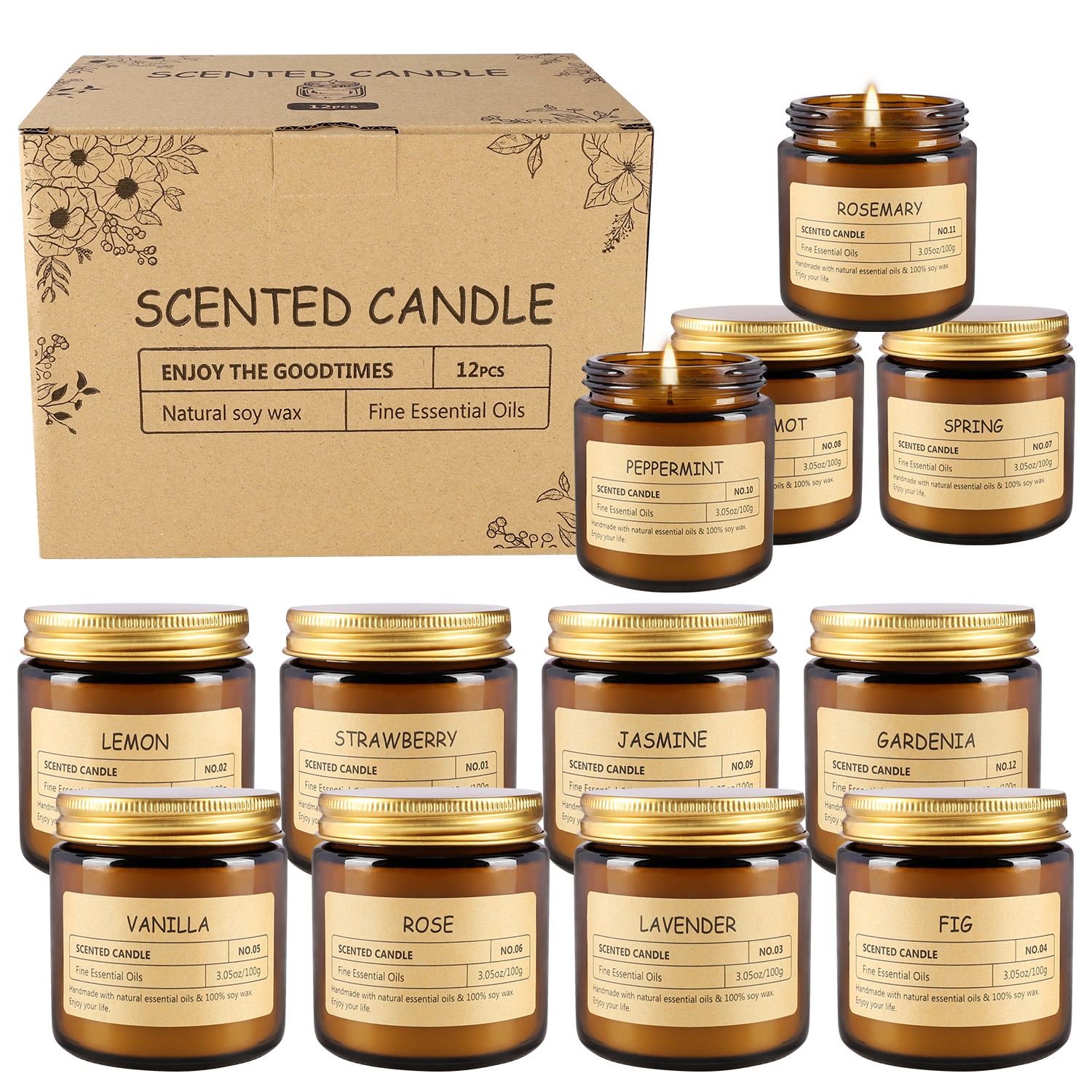 12 sachet scented candles with - Home Fragrance Us avis et prix