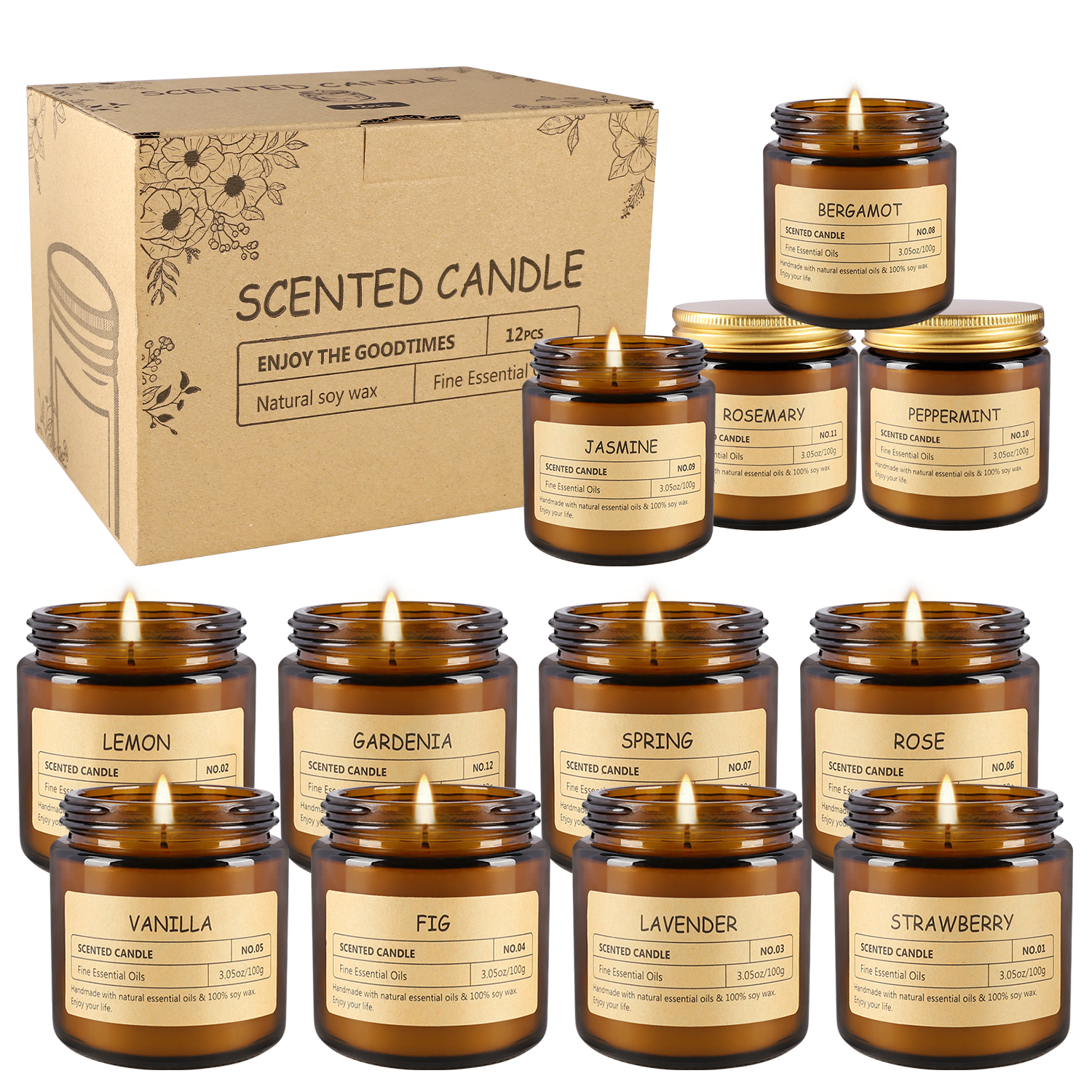 12 sachet scented candles with - Home Fragrance Us avis et prix